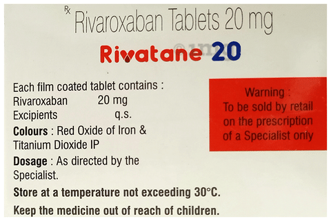 Rivatane 20 Tablet image