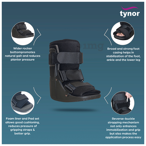 Tynor D 45 Walker Boot XL Black Buy box of 1.0 Unit at best price