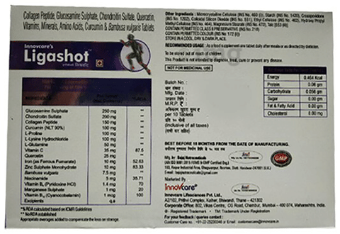 Innovcare's Ligashot Tablet image Innovcare's Ligashot Tablet image