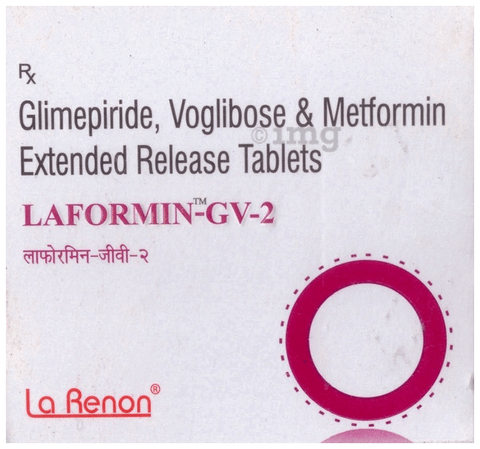 Laformin GV 2mg/500mg/0.2mg Tablet ER