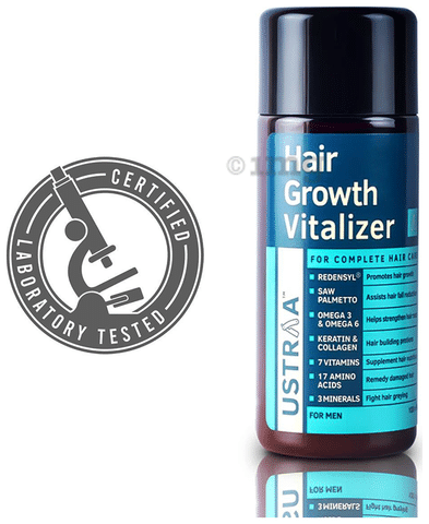 USTRAA Hair Growth Vitalizer 100ml  Boosts hair growth Prevents hair  fall Hair Oil With Redensyl Saw Palmetto Wheatgerm  Jojoba Oil No  Sulphates No Parabens No Silicone No Mineral Oil 