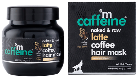 mCaffeine Naked & Raw Coffee Hair Mask Latte: Buy bottle of 200 gm Hair Mask at best price in India | 1mg mCaffeine Naked & Raw Coffee Hair Mask Latte: Buy bottle of 200 gm Hair Mask at best price in India | 1mg
