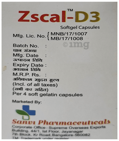 Zscal-D3 Softgel Capsule image