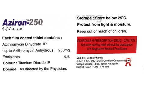 Aziron 250 Tablet image Aziron 250 Tablet image