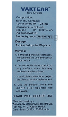 Vaktear Eye Drop image