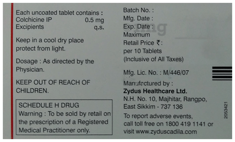 Zycolchin Tablet image