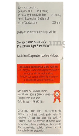 Cefitaz 2250mg Injection image
