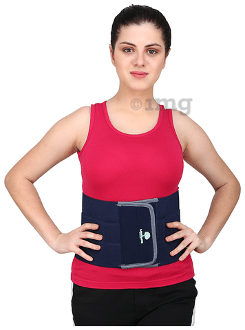Longlife Abdominal Belt After Delivery for Tummy Reduction XL Blue