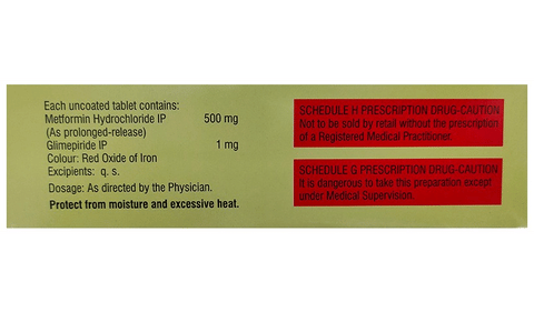 Glycomet-GP 1 Tablet PR image