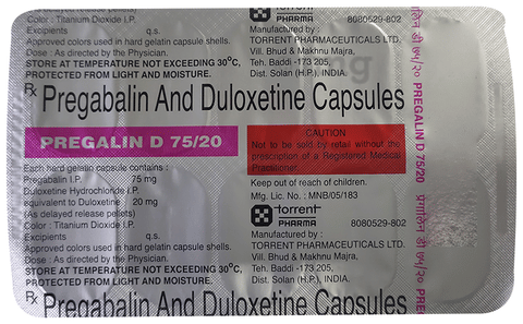 Pregalin D 75/20 Capsule image