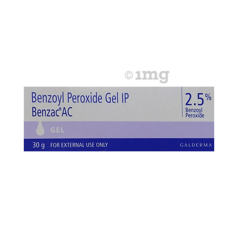 Benzac AC 2.5% Gel: View Side Effects, Price and Substitutes | 1mg