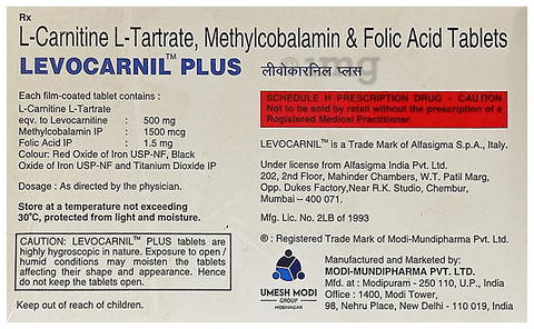 Levocarnil Plus Tablet image Levocarnil Plus Tablet image