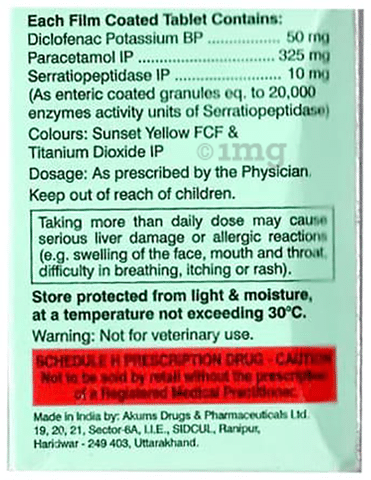 Diclotal Plus SP Tablet