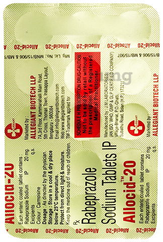 Allocid 20 Tablet image