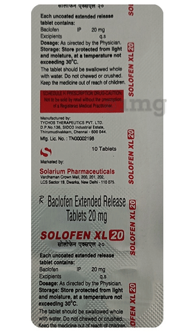 Solofen XL 20 Tablet image Solofen XL 20 Tablet image