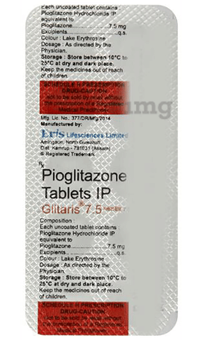 Glitaris 7.5 Tablet image Glitaris 7.5 Tablet image