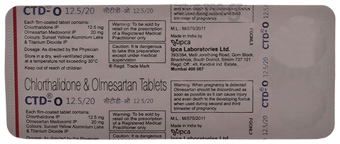 CTD-O 12.5/20 Tablet