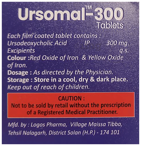 Ursomal 300 Tablet image