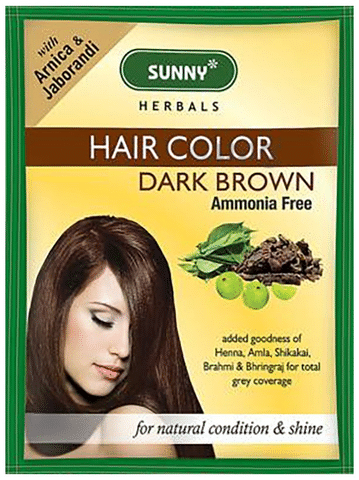 Bakson's Hair Color Dark Brown Sachet: Buy packet of 1 Sachet at best price  in India | 1mg