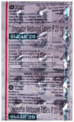 OLsar 20 Tablet image