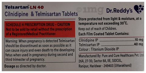 Telsartan LN 10mg/40mg Tablet