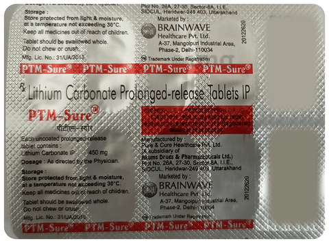 PTM Sure 450mg Tablet PR image