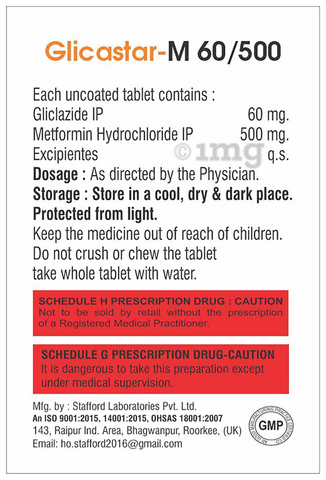 Glicastar-M 60/500 Tablet image