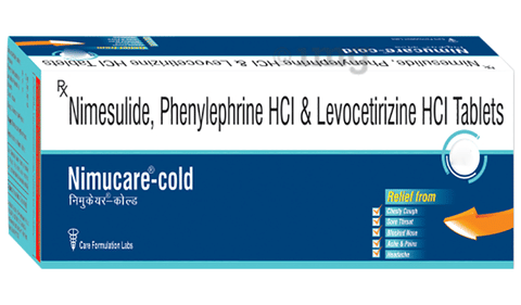 Nimucare Cold 100mg/5mg/5mg Tablet image