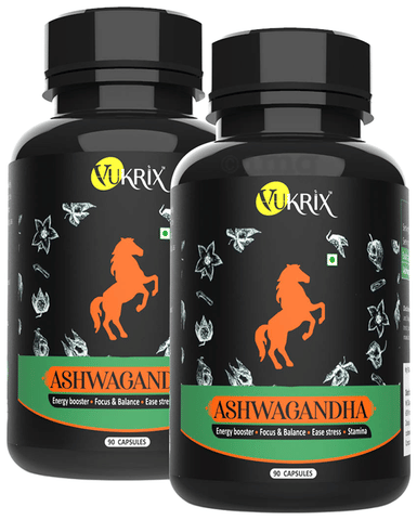 Vukrix Ashwagandha Capsule (90 Each) 2