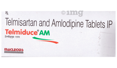 Telmiduce AM 40mg/5mg Tablet image Telmiduce AM 40mg/5mg Tablet image