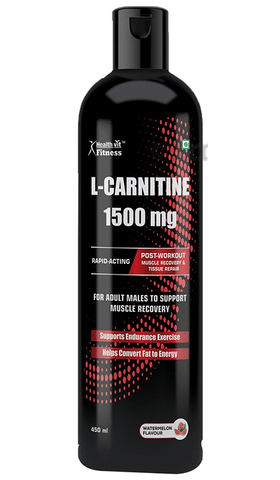 l carnitina y omega 3 HealthVit Fitness L-Carnitine 1500mg for Adult Male Watermelon: Buy bottle  of 450.0 ml Liquid at best price in India