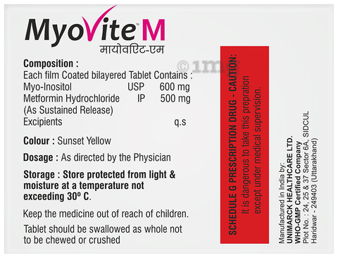 Myovite M Tablet SR