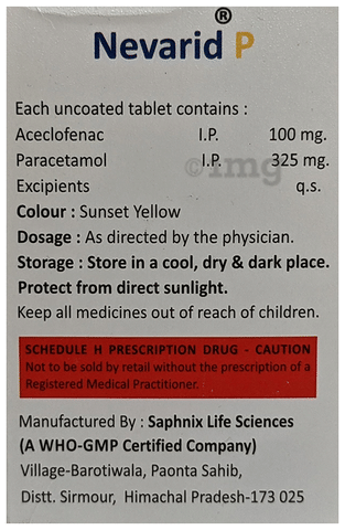 Nevarid P Tablet image