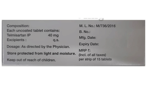 Telvas 40 Tablet image