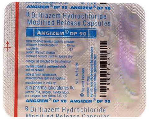 Angizem DP 90 Capsule MR image Angizem DP 90 Capsule MR image
