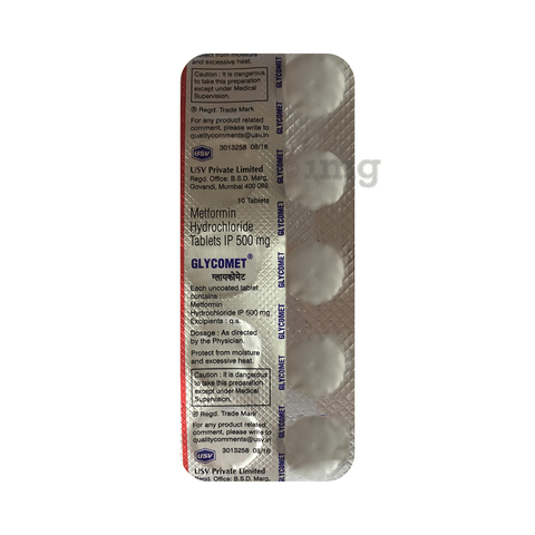 Glycomet Tablet View Uses Side Effects Price And Substitutes 1mg