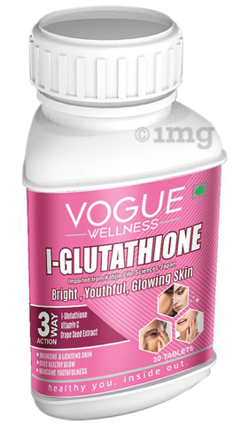 best glutathione tablets india 2025 Vogue Wellness L- Glutathione Tablet with Vitamin C for Glowing Skin Anti  Ageing Whitening Skin: Buy combo pack of 2.0 bottles at 𝗯𝗲𝘀𝘁 𝗽𝗿𝗶𝗰𝗲  in India