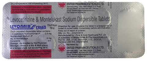 Levonair Kid 2.5mg/4mg Tablet DT