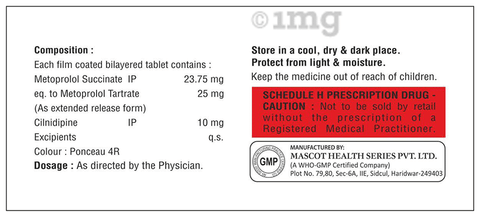 Cilmax-MT 10/25 Tablet