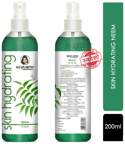 Keya Seth Aromatherapy Skin Hydrating Toner Spray Neem for Oily Skin: Buy  bottle of 200 ml Toner at best price in India | 1mg