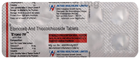 Etoro TH 60mg/4mg Tablet