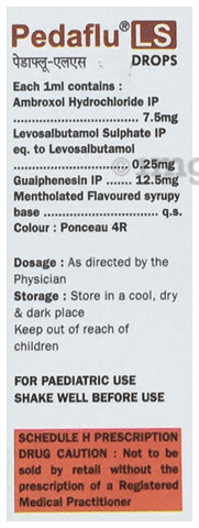 Pedaflu-LS Junior Oral Drops Raspberry