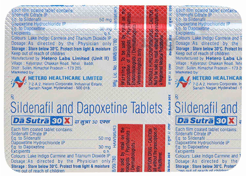DA Sutra 30X 50 mg/30 mg Tablet