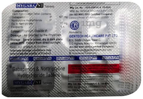 Mygaba NT 400mg/10mg Tablet