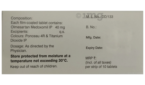 Olmesafe 40 Tablet image Olmesafe 40 Tablet image