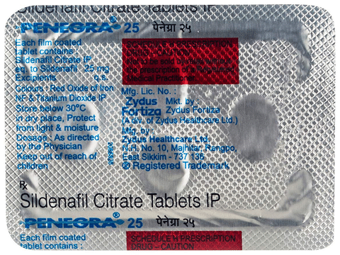 Tablet Penegra 25 Mg