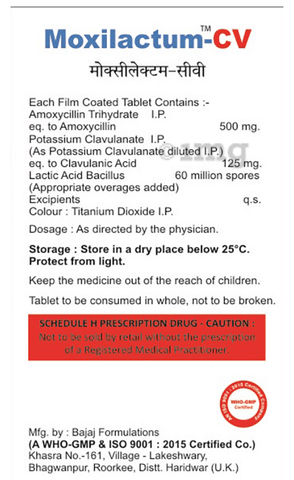 Moxilactum-CV Tablet image