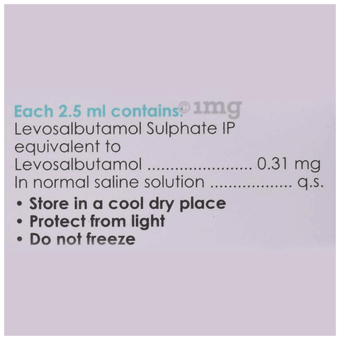 Levolin 0.31mg Respules image Levolin 0.31mg Respules image