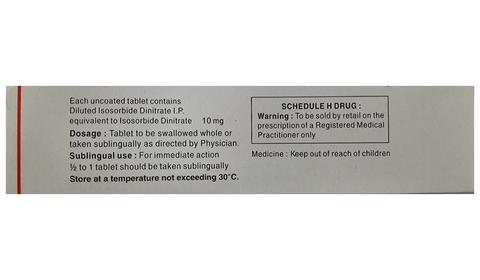 Sorbitrate 10 Tablet image