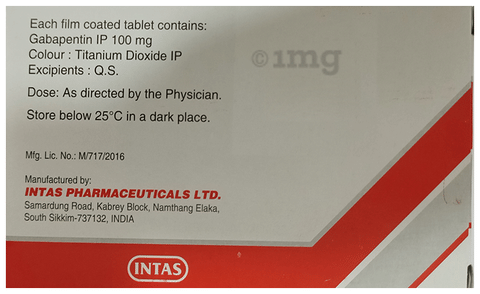 Gabapin 100 Tablet image